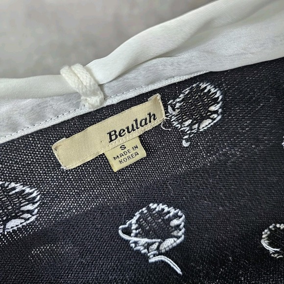 Beulah Polka Dot Bow Front Knit Crop Top Sweater Coquette Balletcore Kpop Lolita - Picture 8 of 9